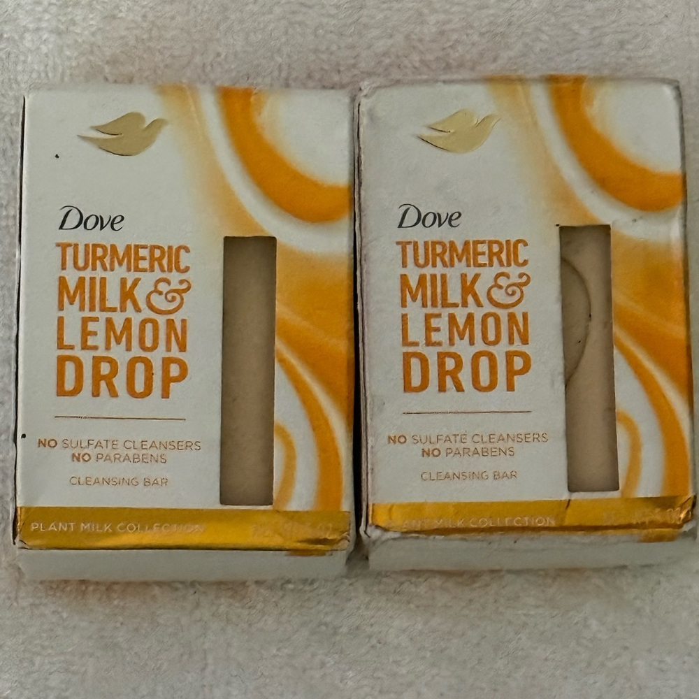 Dove Turmeric Milk & Lemon Drop Cleansing Bar - 2 5oz bars